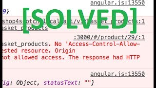 CORS access control allow origin SOLVED [upl. by Cindy537]