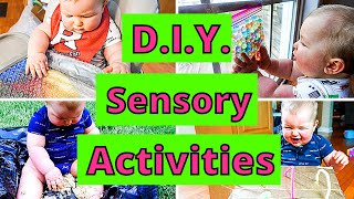 EASY DIY SENSORY PLAY ACTIVITIES FOR BABIES  10 BABY SENSORY PLAY IDEAS [upl. by Barnie]