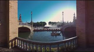 Plaza de España in Seville in 360º 4K SpainIn10sec [upl. by Tnomal]