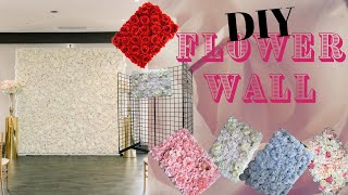 DIY Flower Wall Using Flower Panels  Made EASY With LIGHTS 2020 [upl. by Nylynnej958]