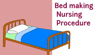 BED MAKING NURSING PROCEDURE [upl. by Retsam365]