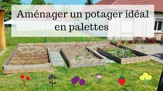 Aménager un potager en palettes [upl. by Arriek]