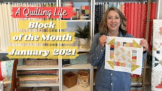 A Quilting Life Block of the Month January 2021 [upl. by Araht]