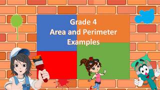 Grade 4 Area and Perimeter Examples [upl. by Anailil544]