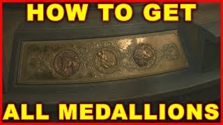 Resident Evil 2 How to Get All Medallions Scenario A Lion Unicorn Maiden [upl. by Mossberg]