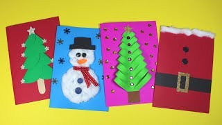 DIY Christmas Card Ideas  Christmas Craft for Kids [upl. by Inava]