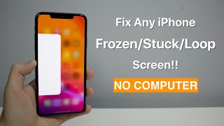 Fix Any iPhone FrozenStuckLoop Screen How to Force Restart [upl. by Latin392]