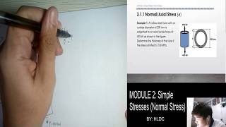 MODULE 2 part 1  Normal Stresses [upl. by Samala]