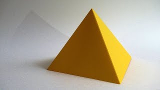 How to make a paper PYRAMID easy [upl. by Eimaj]