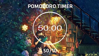 4HOUR STUDY WITH ME  5010 Pomodoro Timer  Lofi Mix  Study Night  4 x 50 min [upl. by Topliffe]