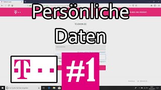 Telekom Kunden und Telefoniecenter Folge 1  Die persönlichen Daten im Kundencenter [upl. by Notsirb34]