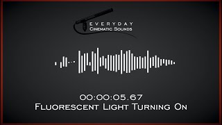 Fluorescent Light Turning On  HQ Sound Effects [upl. by Llerdnam597]