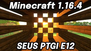 How to Install SEUS PTGI E12 Ray Tracing Shaders and Optifine in Minecraft 1164  1165 [upl. by Namrak]