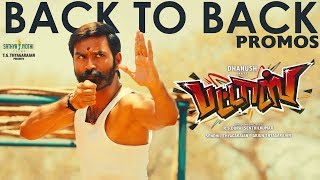 PATTAS  Back To Back Promos  Dhanush  Durai Senthil Kumar  VivekMervin  Sathya Jyothi Films [upl. by Cissiee]