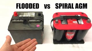 What Type Of Car Battery Should You Use Flooded vs AGM [upl. by Annayram]