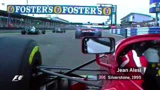 F1 Classic Onboard Jean Alesis first lap at the 1995 British Grand Prix [upl. by Aicilaanna971]