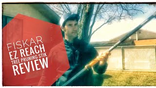 Fiskar EZ Reach Stik Tree Pruner Review [upl. by Hahnke848]