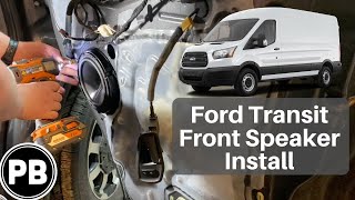 2013  2020 Ford Transit Front Door Speaker Install [upl. by Ailegave]