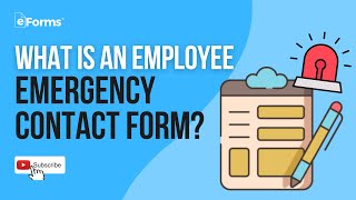 Employee Emergency Contact Form [upl. by Cissej131]