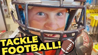 9 year old starts tackle football [upl. by Tavi]