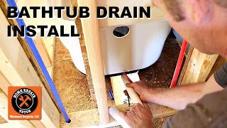 Bathtub Drain Kit Installation StepbyStep [upl. by Suhpoelc]