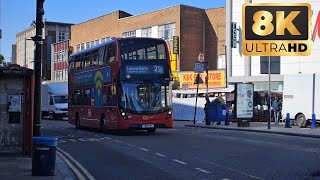 London Buses at Lewisham 8K [upl. by Yennor]