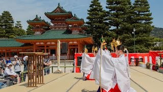 Kagura Dance at Heian Jingu in Kyoto [upl. by Aicilic]