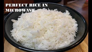 How to make Perfect Rice in Microwave 18I Cooking Rice in Microwave I Microwave Rice Recipes [upl. by Nasaj]