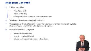 Law of Tort Types of Tort Negligence  ACCA Corporate and Business Law LW ENG [upl. by Lasser589]