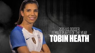 Tobin Heath 2016 US Soccer Female Player of the Year [upl. by Haldeman]