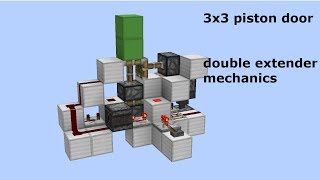 3x3 Piston Door Mechanics  Double piston extender [upl. by Colin]