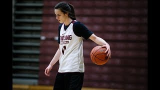 Dowling Catholic megatalent Caitlin Clark discusses her recruitment [upl. by Drusie564]