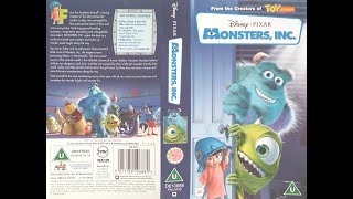 Monsters Inc UK VHS 2002 [upl. by Tocs]