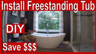 How to Install a Freestanding Tub [upl. by Aihsia351]