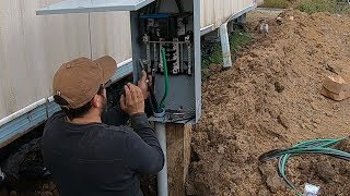 DIY Electrical Service Installation 200 Amp Main Breaker  Electric Service [upl. by Ahsyt]