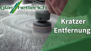 Professionelle Entfernung Kratzer im Glas im Video [upl. by Plotkin]