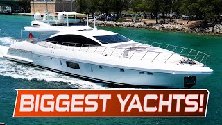 25 BIGGEST amp MOST EXPENSIVE Yachts at Haulover Inlet [upl. by Tobie700]