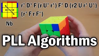 New Rubiks Cube All 21 PLL Algorithms amp Finger Tricks [upl. by Eanil]