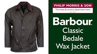 Barbour Classic Bedale Wax Jacket  Key Features [upl. by Weslee]