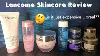 Lancôme Skin Care Review  Worth it or Expensive LOreal 13 ProductsSurprising Results [upl. by Elyn]