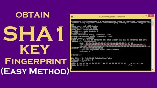 Obtain SHA1 Key Fingerprint for Android Apps from Keystore [upl. by Ignatius]