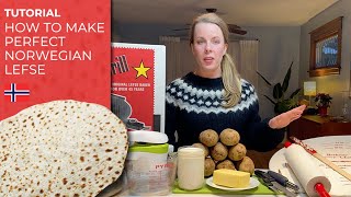 How to make perfect Norwegian lefse recipe link in description [upl. by Edas]