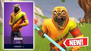 NEW DOGGO Skin Gameplay in Fortnite [upl. by Bodnar]