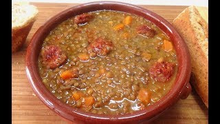 LENTEJAS CON CHORIZO COCINA DE LA ABUELA [upl. by Shorter]