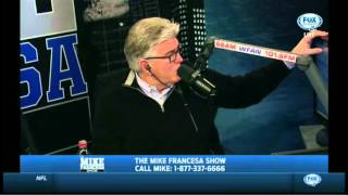 Mike Francesa caller Do the SF Giants amp NY Giants ever get together for dinner [upl. by Cirala]