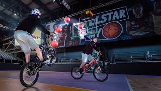 Epic Basketball Trickshots on a Bike SickSeries41 [upl. by Deyas]