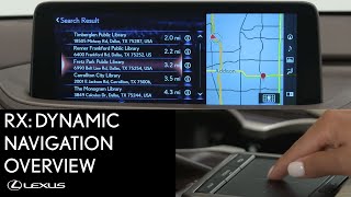 Lexus HowTo RX 350 Dynamic Navigation Overview  Lexus [upl. by Geiss]