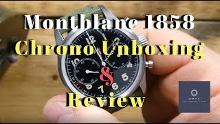 Montblanc 1858 Heritage Chronograph Unboxing and Review [upl. by Gustav]