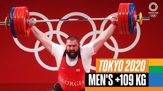 🏋️‍♂️ Mens 109 kg Weightlifting  Tokyo Replays [upl. by Acinomal]