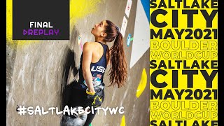 IFSC World Cup Salt Lake City 2021  Boulder finals [upl. by Ninetta]